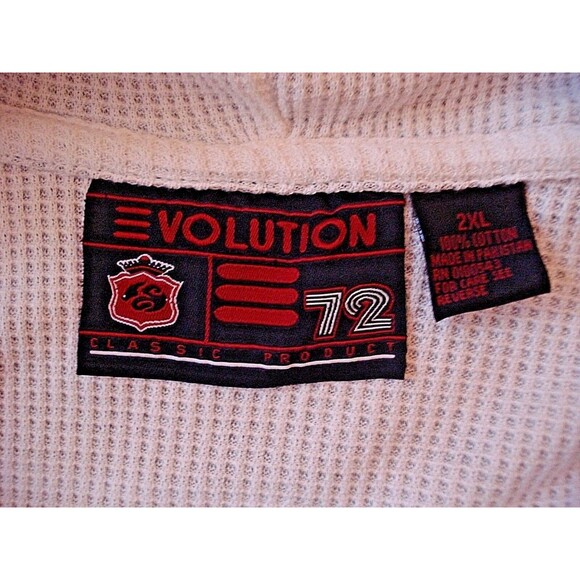 Vintage 90s Evolution Hoodie Track Jacket Men’s 2XL Full Zip Striped Retro - Picture 7 of 7